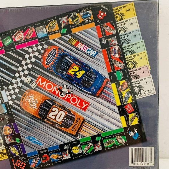 Vintage Monopoly NASCAR Collectors Edition Sam Bass Board Game Hasbro New Sealed - Picture 5 of 7